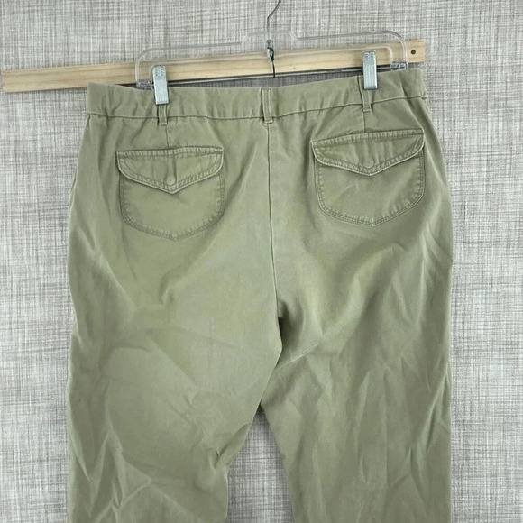 Lands End Chino Pants Womens 14p Brown 3799 - Picture 4 of 11